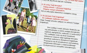 Działania edukacyjne w ramach profilaktyki wad postawy