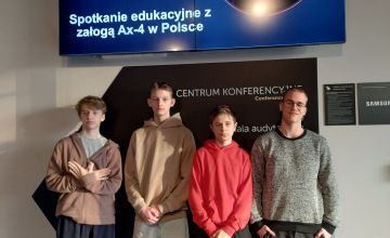 Spotkanie z polskim astronautą Sławoszem Uznańskim i jego załogą.
