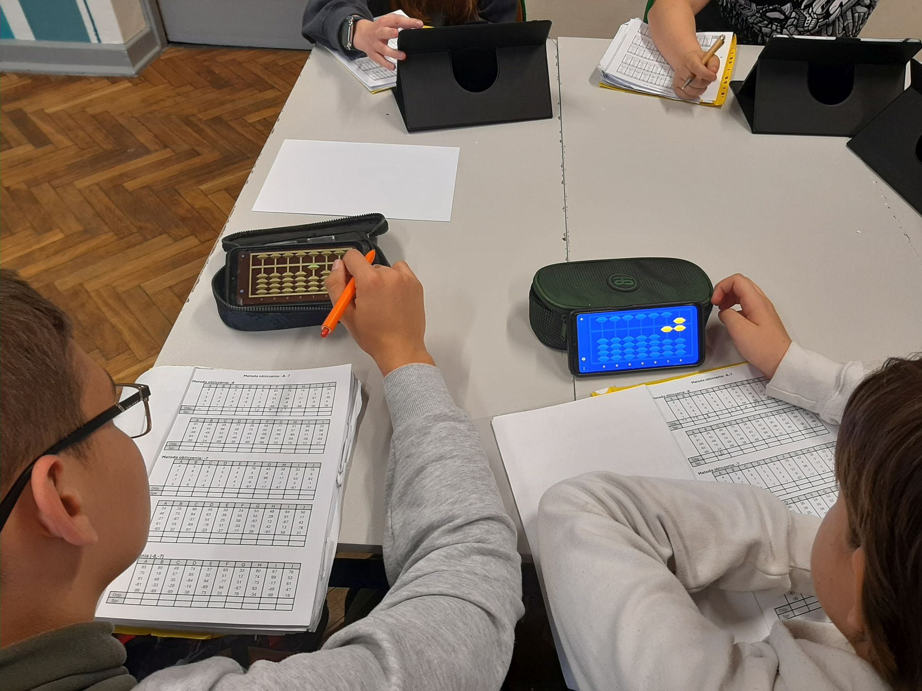 Zajęcia z matematyki mentalnej w ramach projektu