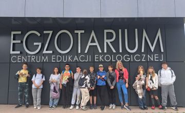 Egzotarium w Sosnowcu. Wycieczka uczniów z klasy 5b
