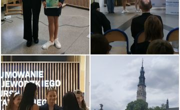 HANIA POKRACZYŃSKA pięknie recytuje,
zajęła II MIEJSCE
 w Wojewódzkim Konkursie Recytatorskim Poezji św. Jana Pawła II.
