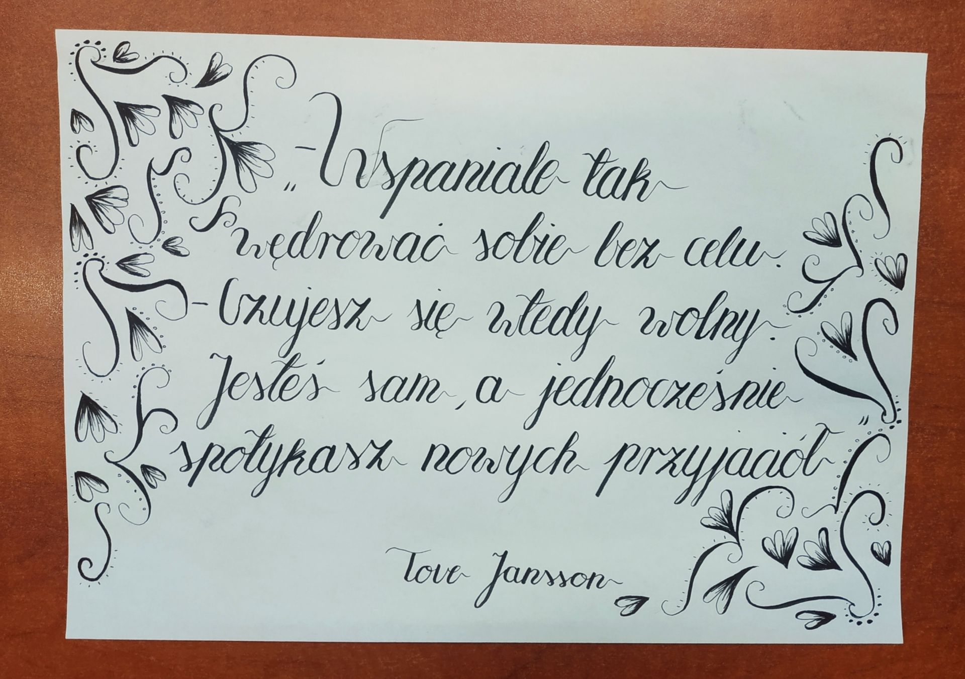 KALIGRAFIA   - sztuka starannego i estetycznego pisania.